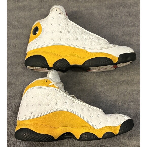 NIke Air Jordan 13 Del Sol Retro Yellow White Men's Size 7 414571-167 - Picture 1 of 7